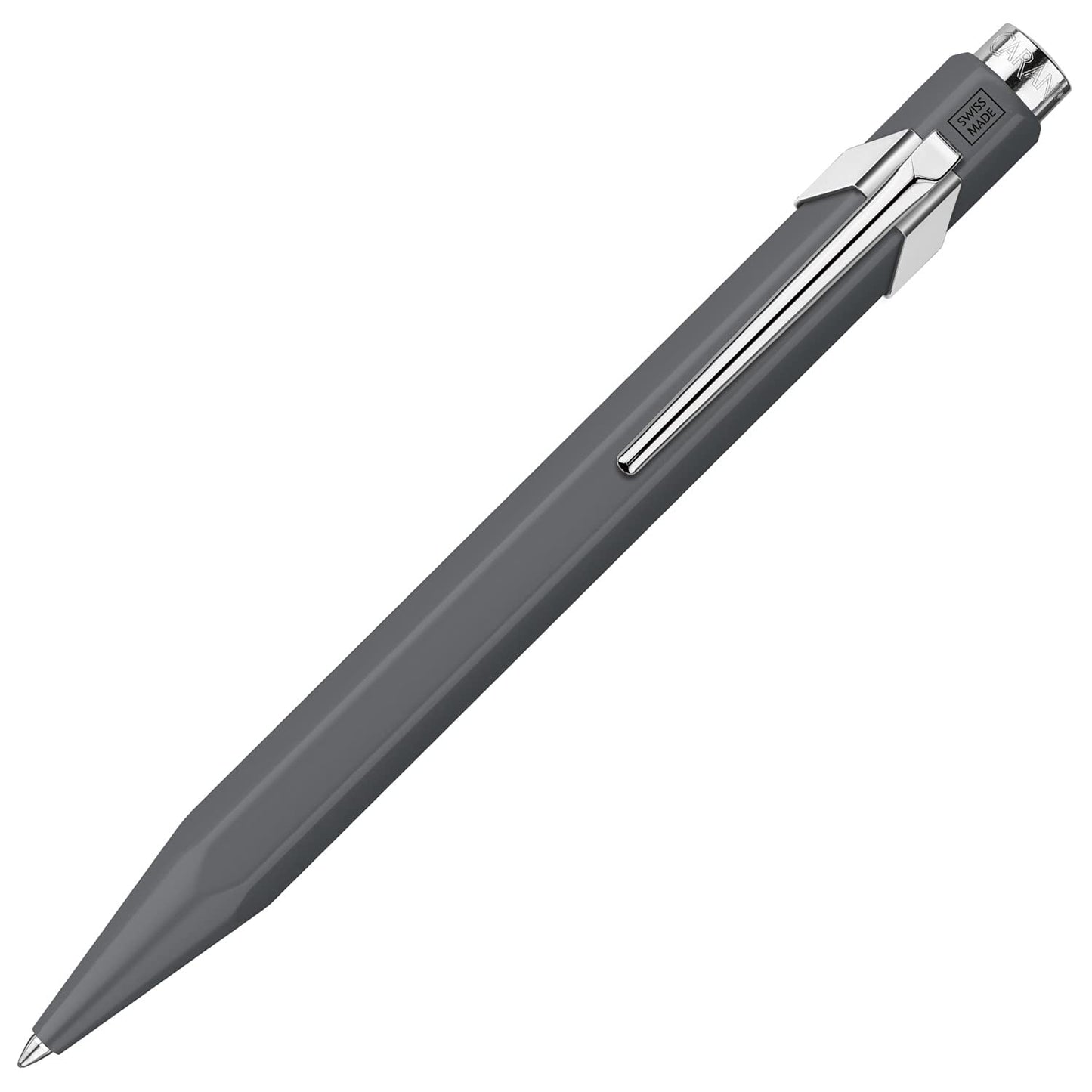 Caran d'Ache Rollerball Pen, 849, Matte Gray, Slim Pack