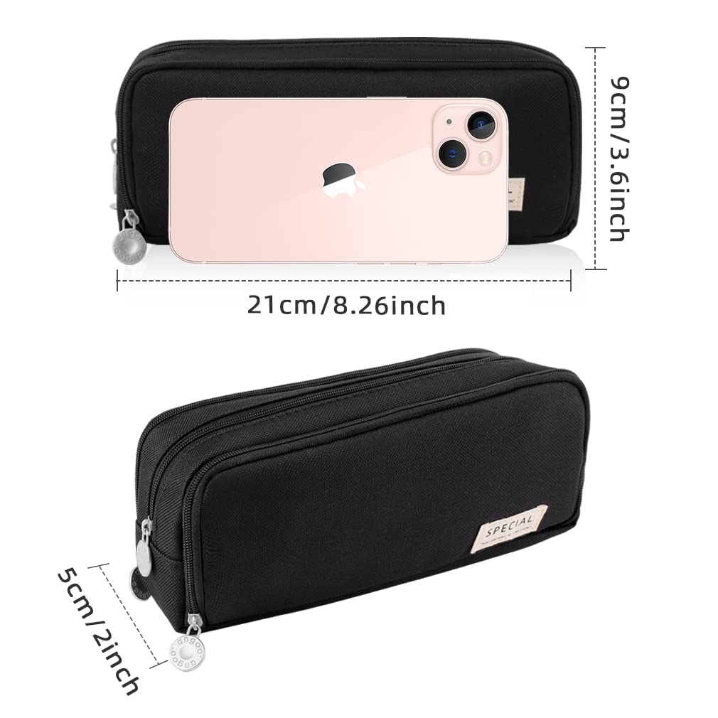 iSuperb Large Pencil Case 3 Compartments Pencil Pouch Big Capacity Pencil Bag for Kids Teen Girls
