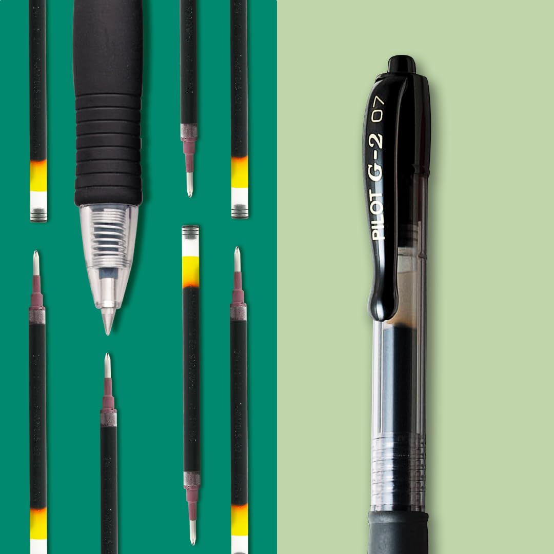 Pilot G207 - Penna a sfera con inchiostro Gel, Punta da 0,7 mm Pack of 1 Nero