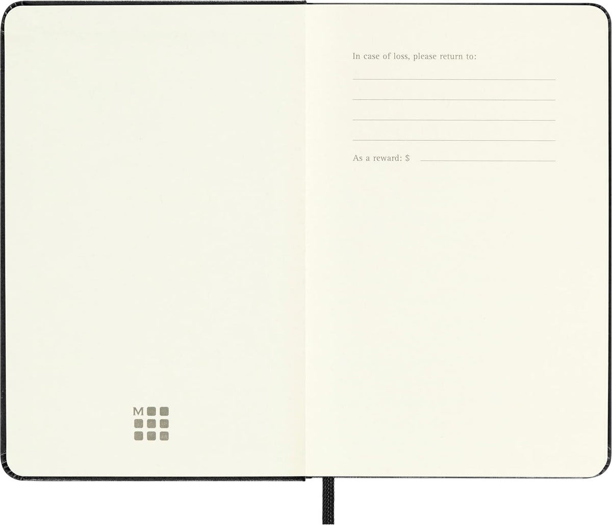 Moleskine Classic Collection Hard Cover Notebook, 1-Subject, Dotted Rule, Black Cover, 5.5 x 3.5