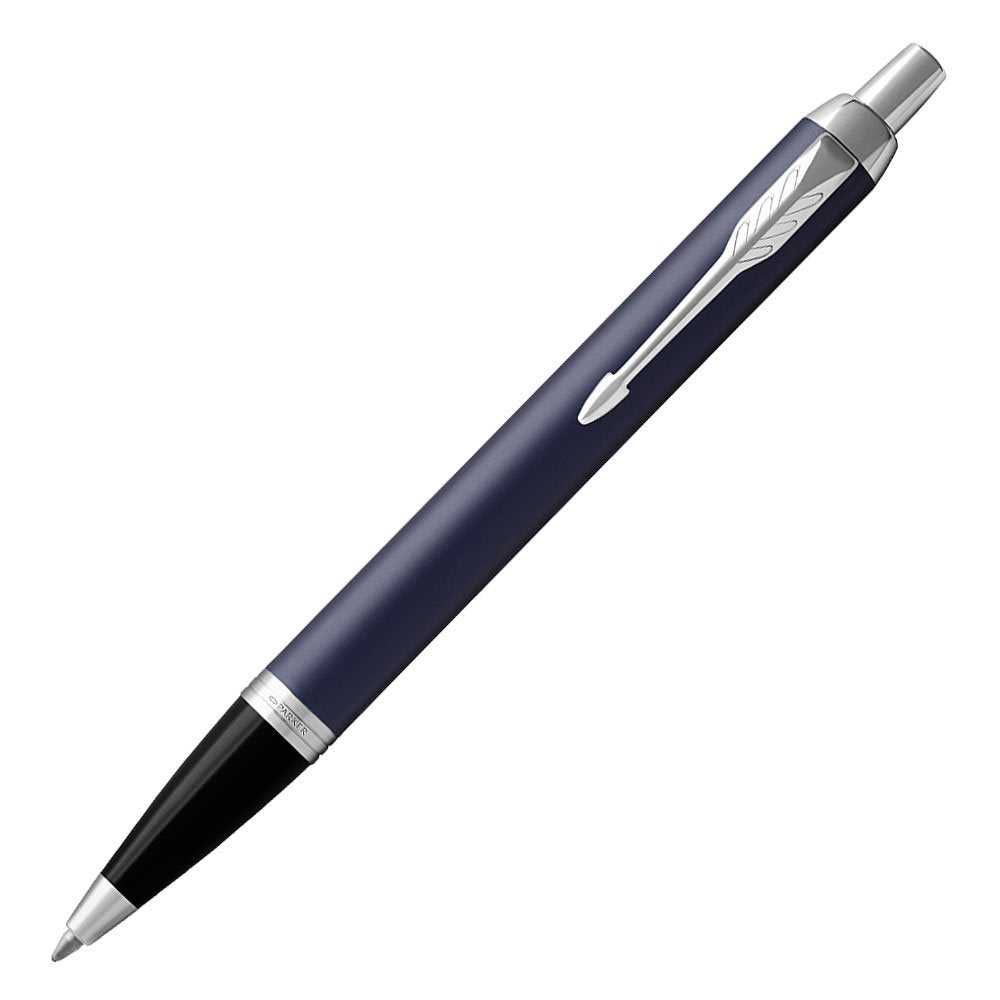 Parker IM Ballpoint Pen, Matte Blue with Medium Point Black Ink Refill (1975557)