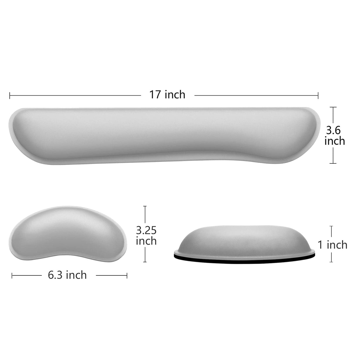 Dapesuom Enlarge Keyboard Wrist Rest, Memory Foam Wrist Cushion for Desk Mats Support, Cute Typing