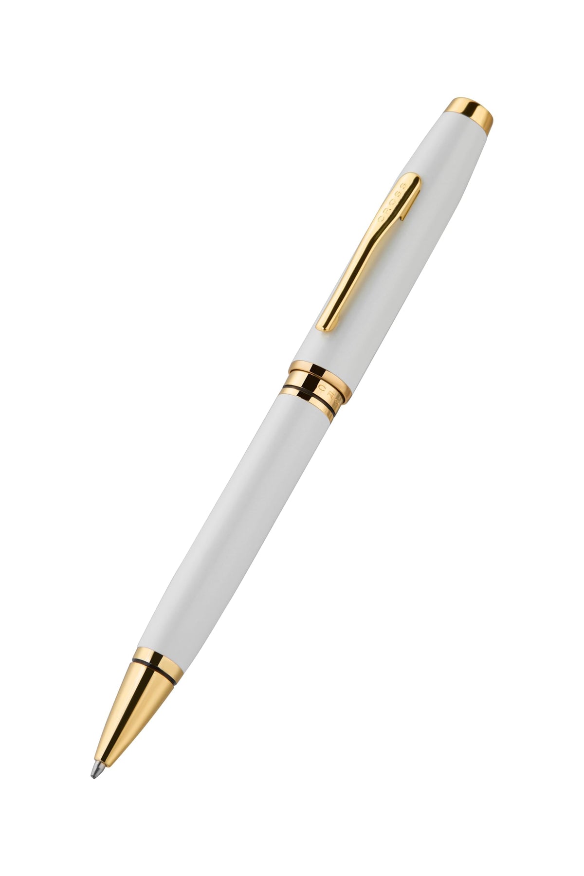 Cross Coventry Pearl White, Gold PVD Ballpoint Pen, Medium Point, Black Ink