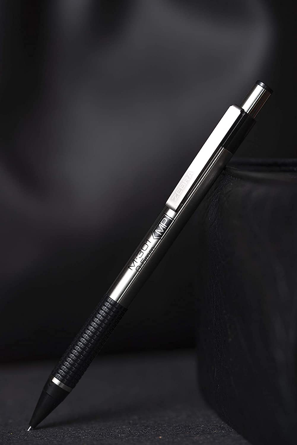 Zebra Pen M-301 Stainless Steel Mechanical Pencils, 0.5mm Fine Point HB Lead Pencil, 6 Pack with 15