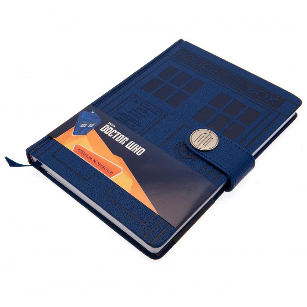 Doctor Who Notebook (Dr Who Tardis Design) A5 Writing Book, Dr Who Journal - Official Merchandise