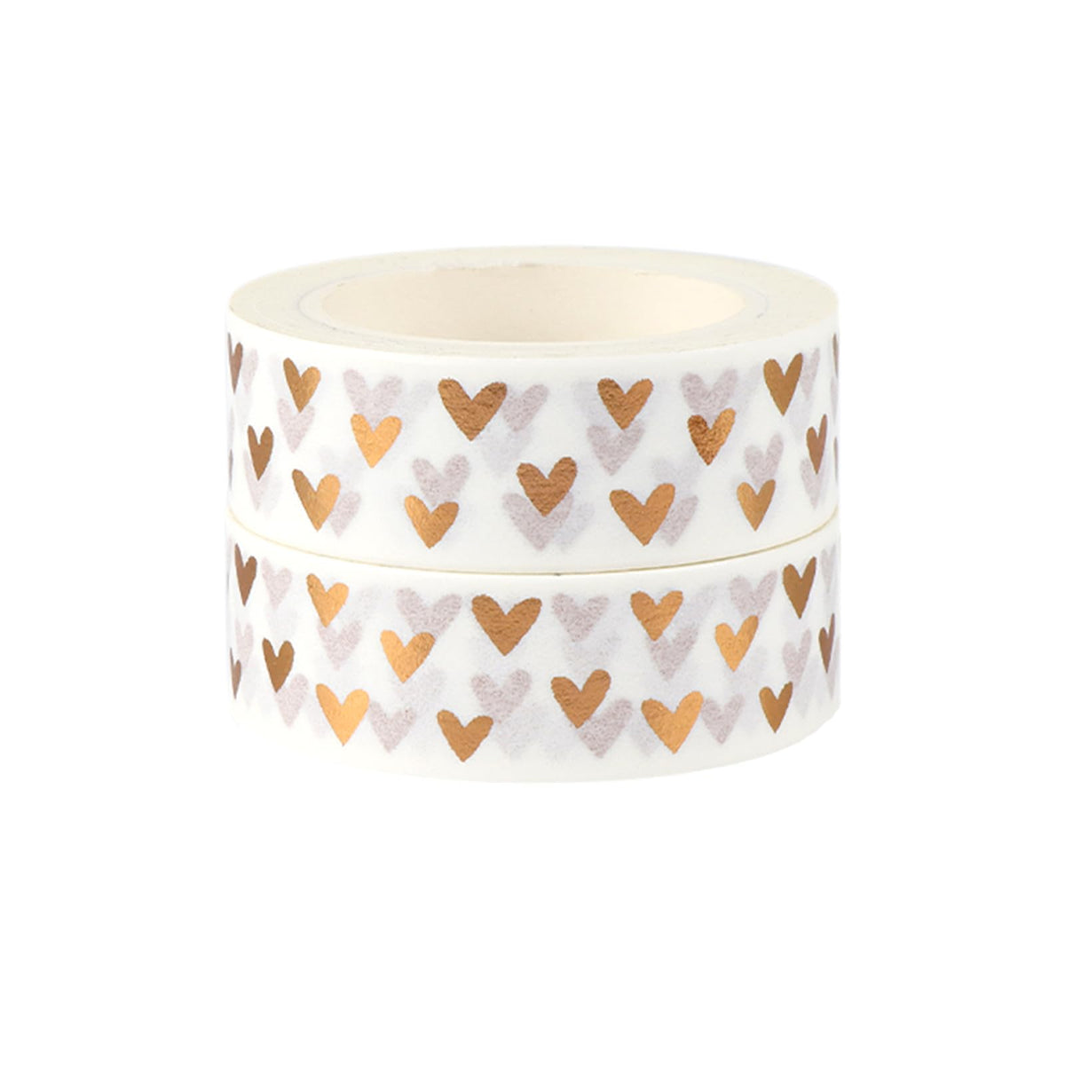 NatSumeBasics 2 Wedding Washi Tapes Foil Love Hearts Craft Masking Tape