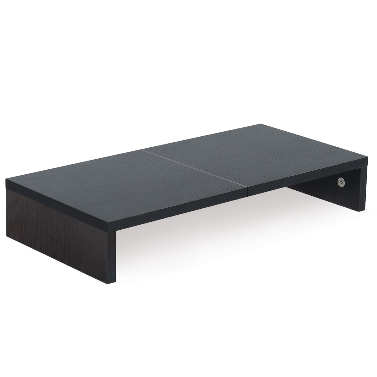 TEAMIX 20 Inch Monitor Stand Riser for Desk, Wood Computer Stand, Black