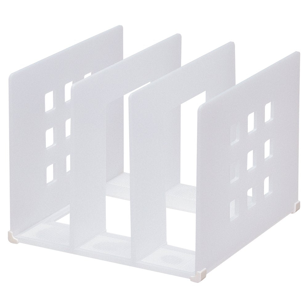 Lihit Lab A7321-1 Divider Rack, 7.9 inches (200 mm), L, Milky White