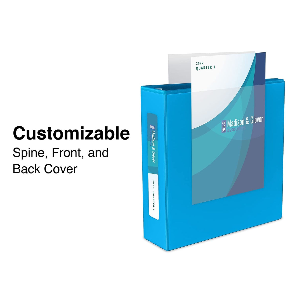 Staples Heavy-Duty 3-Inch D-Ring View Binder, Light Blue, 600 Sheets