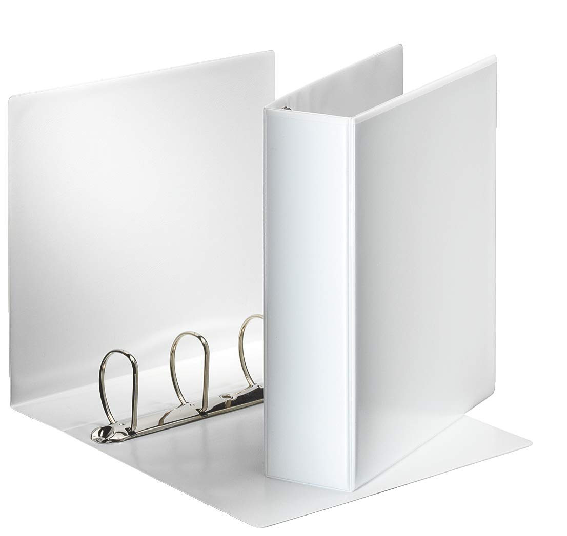 Esselte 49706 Essentials Presentation Binder, PP, 6 cm Ring Diameter, A4, White