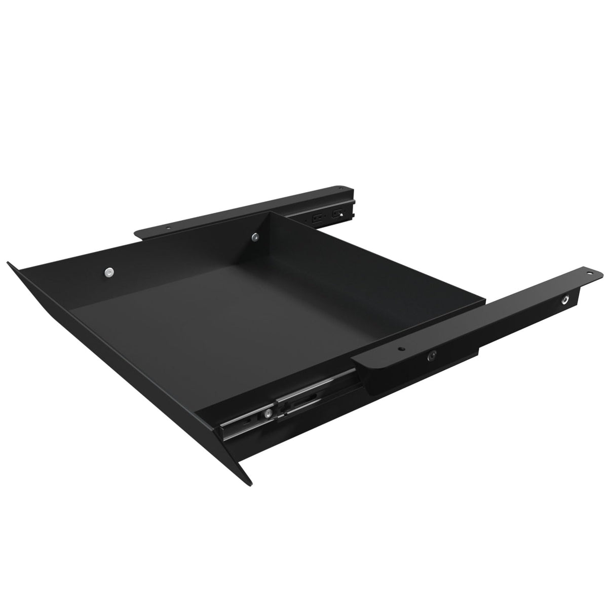 Gaxomo Under Desk Mounted Sliding Drawer with 60 Degree Tilt Panel to Pull Out, 15'' Long & 9''