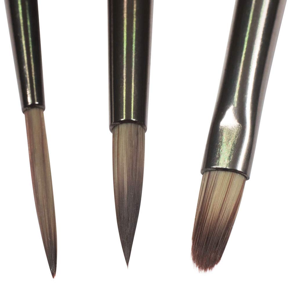 Mont Marte Premium Brush Wallet Set, 15 Piece, Includes Hog Bristle and Taklon Brushes, Suitable