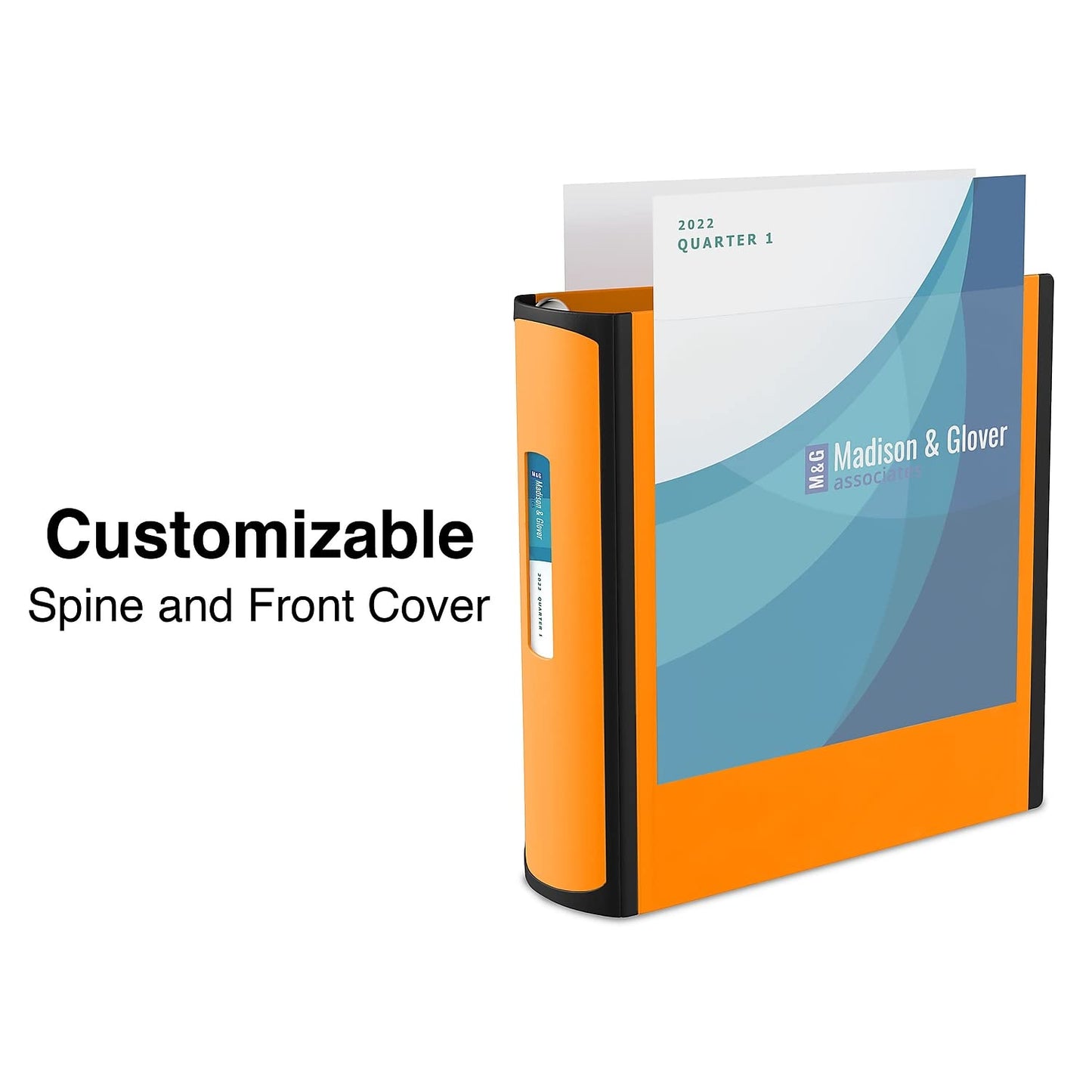 Staples Better Binder, 2 Inch D-Ring, Bright Orange, Reinforced Spine