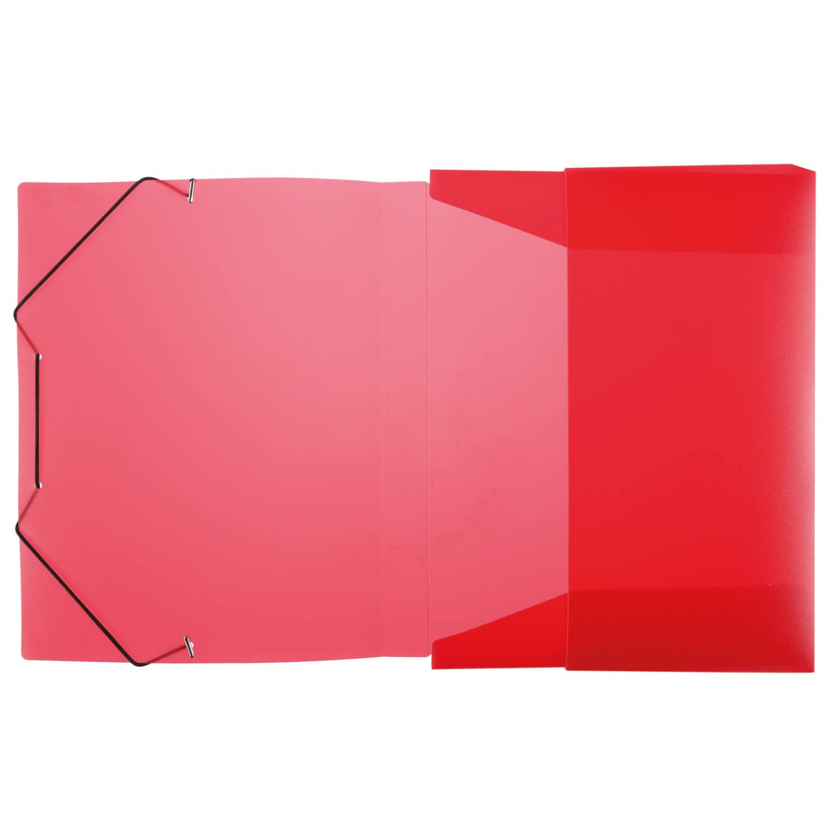 idena® DIN Box File with Elastic Strap a4 red