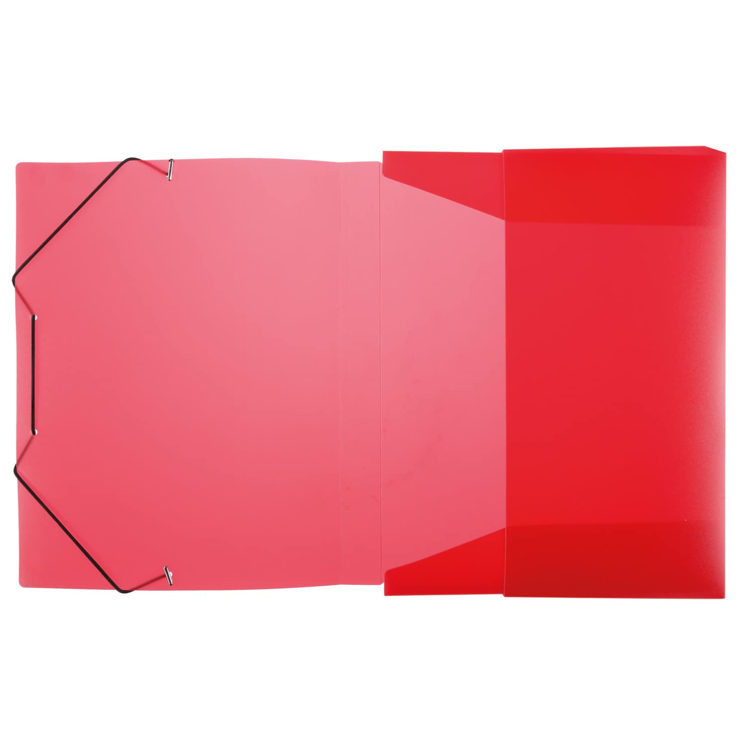 idena® DIN Box File with Elastic Strap a4 red