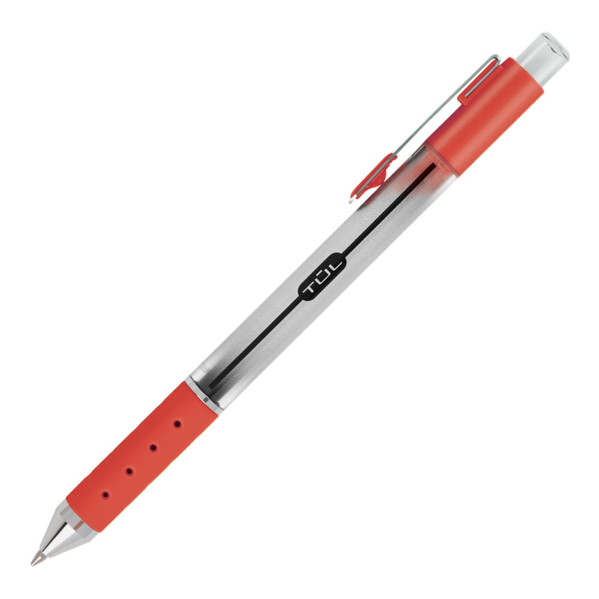TUL® GL Series Retractable Gel Pens, Medium Point, 0.7 mm, Silver Barrel, Assorted Business Inks