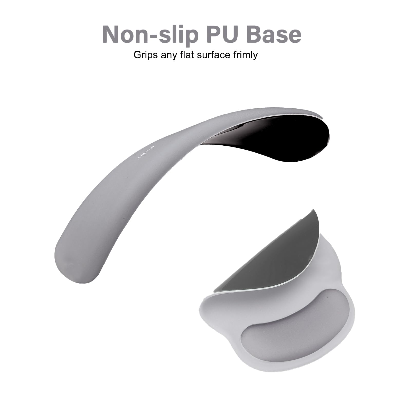 MOSISO Wrist Rest Support for Mouse Pad&Keyboard Set, Gray