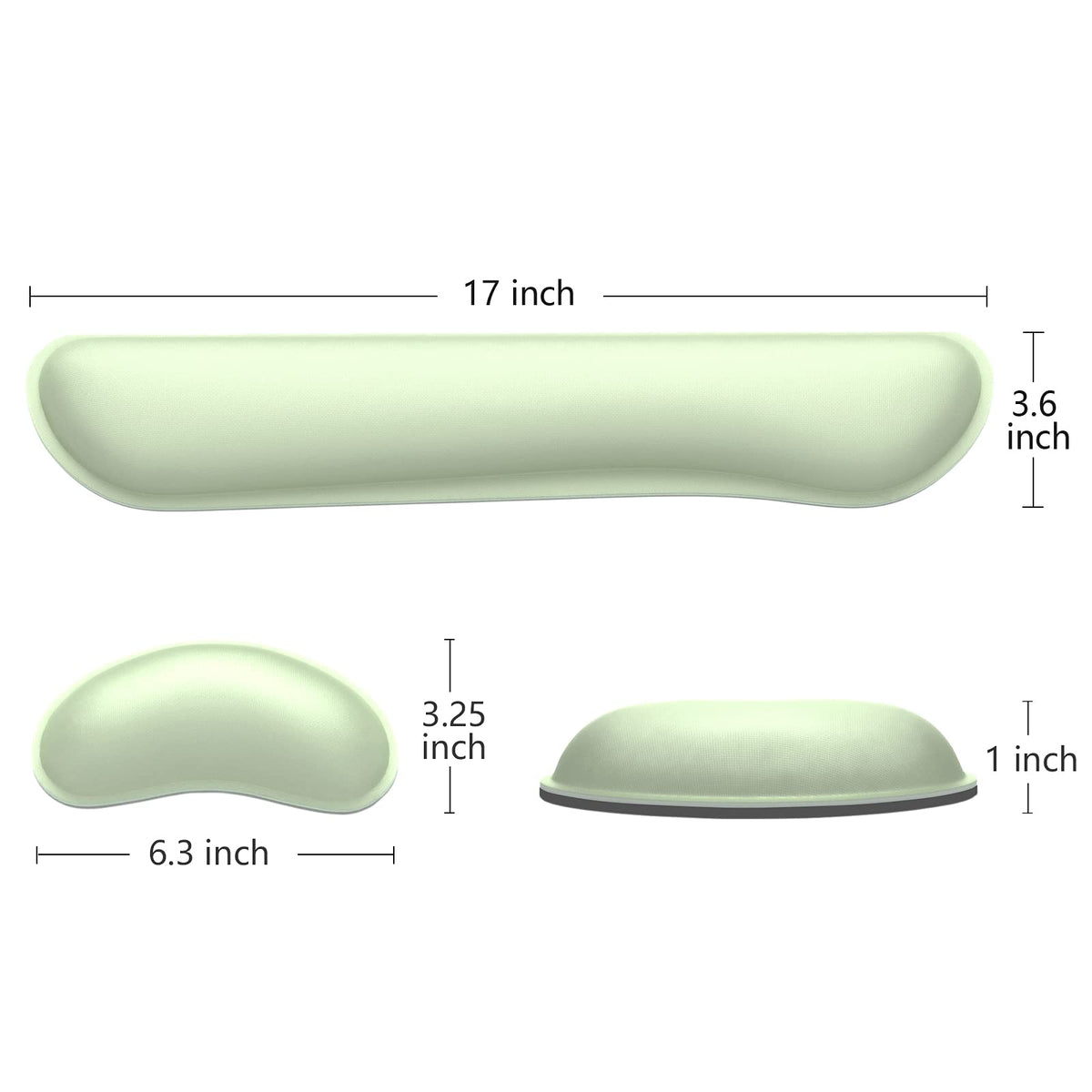 Dapesuom Enlarge Keyboard Wrist Rest, Memory Foam Wrist Cushion for Desk Mats Support, Cute Typing
