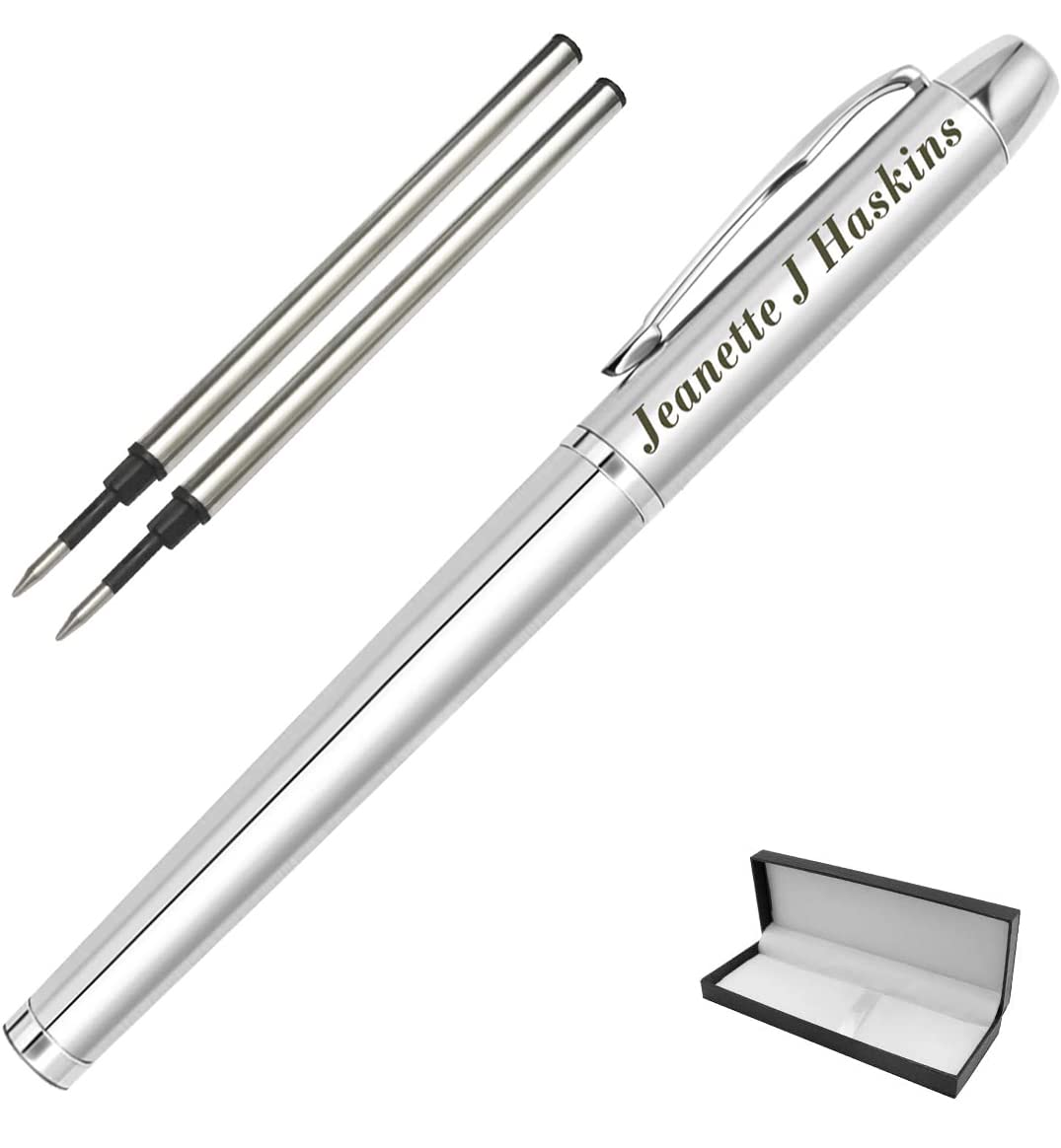 GIFTSDIY Personalized Pens,Custom Engraved Ballpoint Pen and Case,Personalized Gifts for