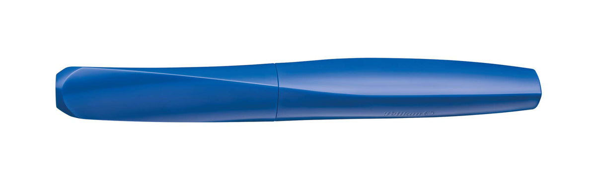 Pelikan Twist Fountain Pen with 1 Ink Cartridge, Medium Nib, Deep Blue, Boxed (814737)