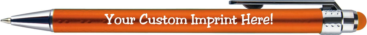 Personalized Pens with Stylus Tip -Bright Vibes- Click action - Custom - Black writing - Printed
