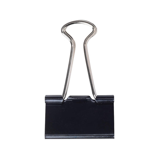 Staples Binder Clips, Medium Size, Black, 12-Pack