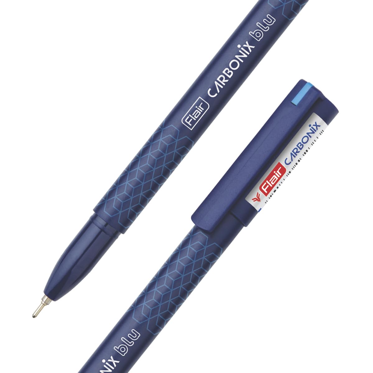 FLAIR Carbonix Blu Ball Pen Wallet Pack | 0.7 mm Tip Size | Low-Viscosity Ink With Double Writing