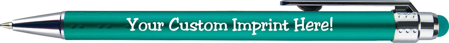 Personalized Pens with Stylus Tip -Bright Vibes- Click action - Custom - Black writing - Printed
