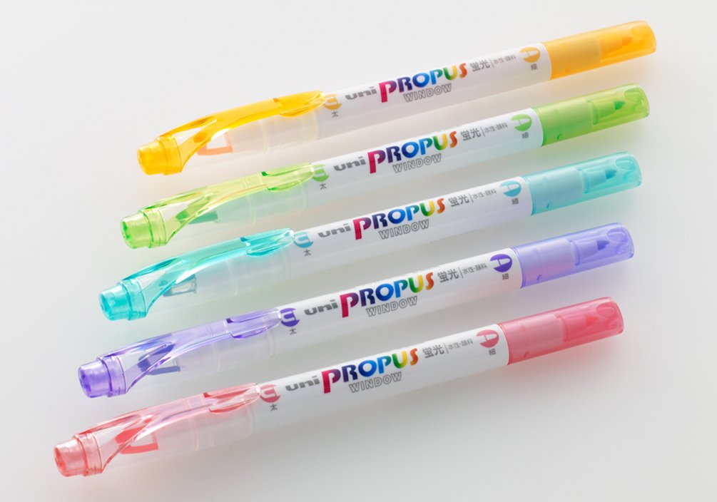 三菱鉛筆 Mitsubishi Pencil Highlighter, Propus Window, Soft Color, PUS102T.34, Lavender, 10 Count
