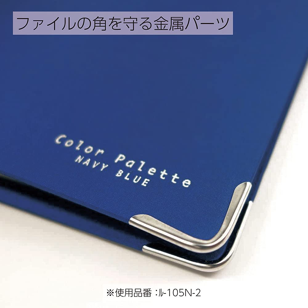 Kokuyo Color Palette Metal Round Ring Binder, A5-S, 20 Holes, Up to 100 Sheets, 5 Colorful Tab