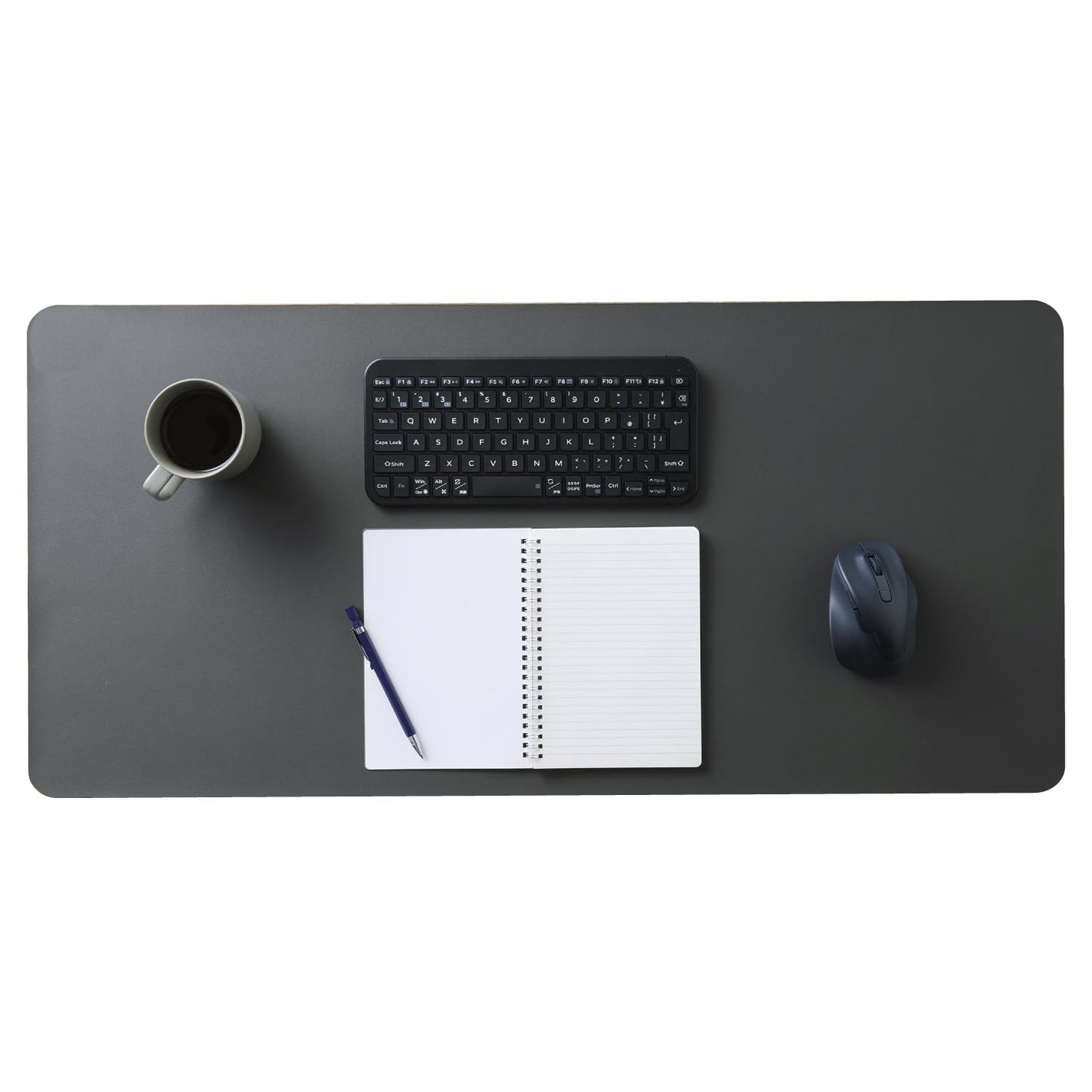Elecom MP-XDM04DGY Desk Mat, Large Mouse Pad, 35.4 x 16.9 inches (900 x 430 mm), Mouse Compatible