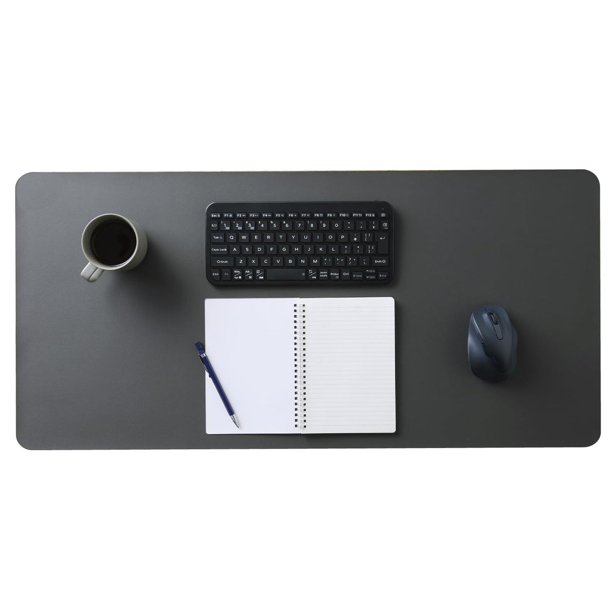Elecom MP-XDM04DGY Desk Mat, Large Mouse Pad, 35.4 x 16.9 inches (900 x 430 mm), Mouse Compatible