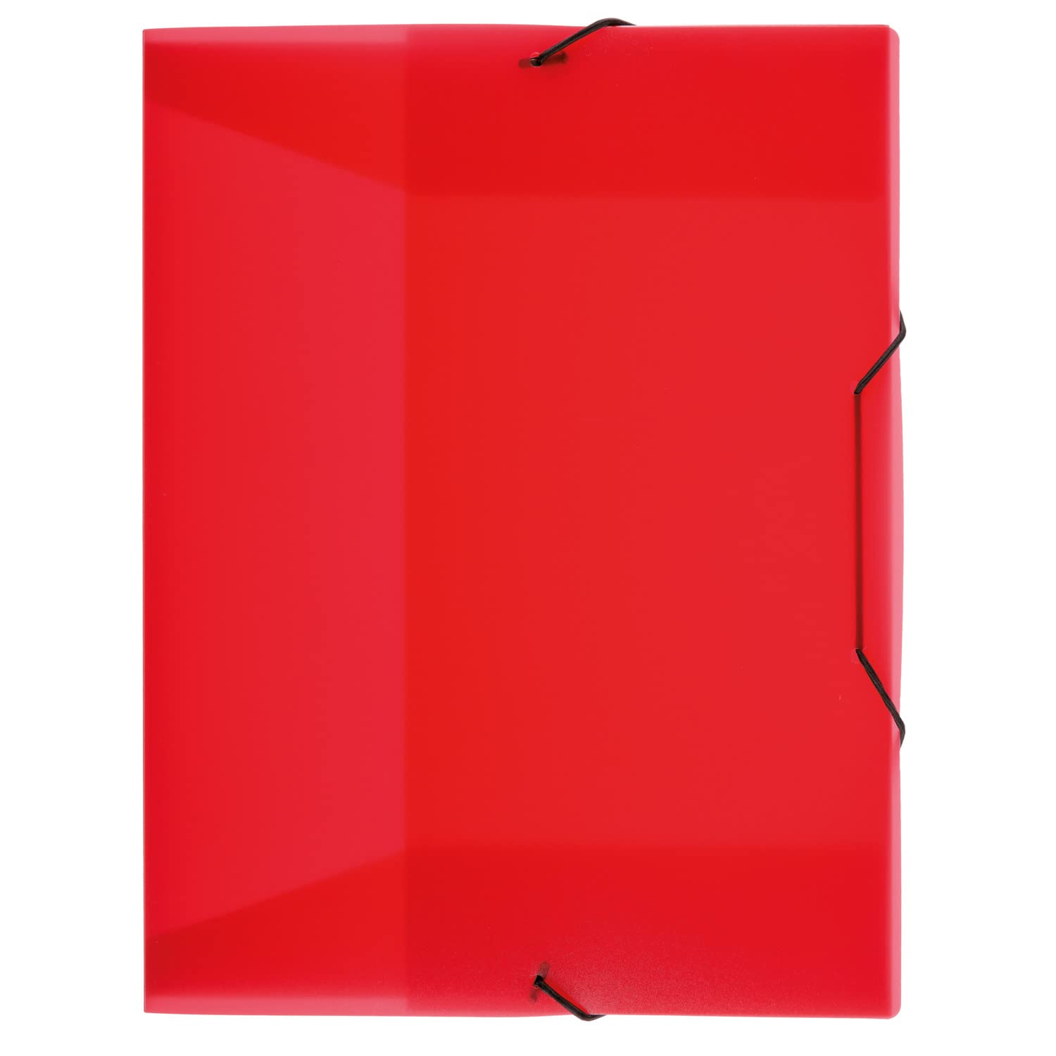 idena® DIN Box File with Elastic Strap a4 red
