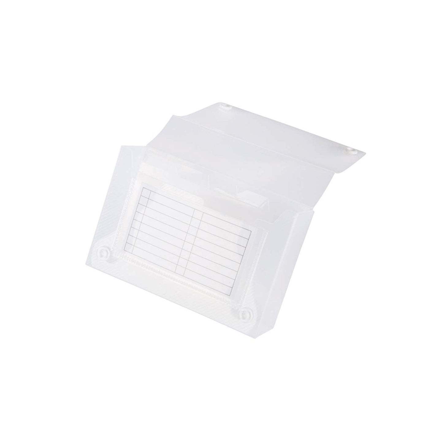 Filexec Products, Universial Case, 3"x5", 5-Tabs Removable, Clear, Pack of 12 (50605-20233)