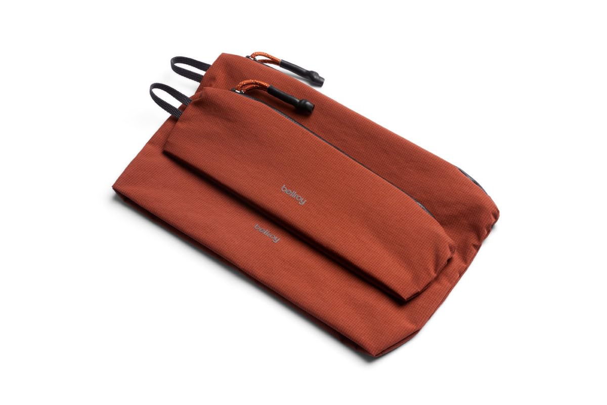 Bellroy Lite Pouch Duo, Lightweight Pencil Case - Clay