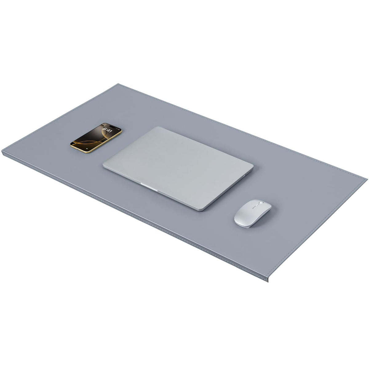 AKOZLIN 35.4"x 18.9" Soft PU Leather Surface Office Desk Mouse Mat Anti-Push Pad with Full Grip