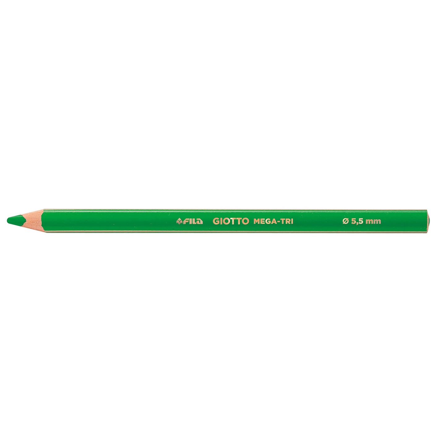 GIOTTO Mega-Tri Chunky Colouring Pencils, 12 Assorted Colours, Ideal for Children, Parties and