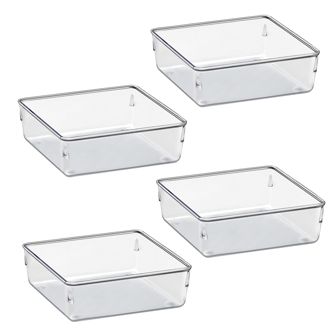 Acrimet Drawer Organizer Modular, Box Tray Storage Bins for Office, Home, Makeup, Kitchen, Junk