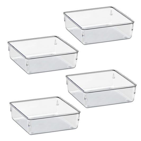 Acrimet Drawer Organizer Modular, Box Tray Storage Bins for Office, Home, Makeup, Kitchen, Junk