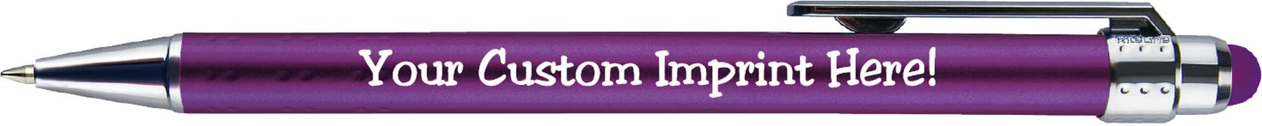 Personalized Pens with Stylus Tip -Bright Vibes- Click action - Custom - Black writing - Printed