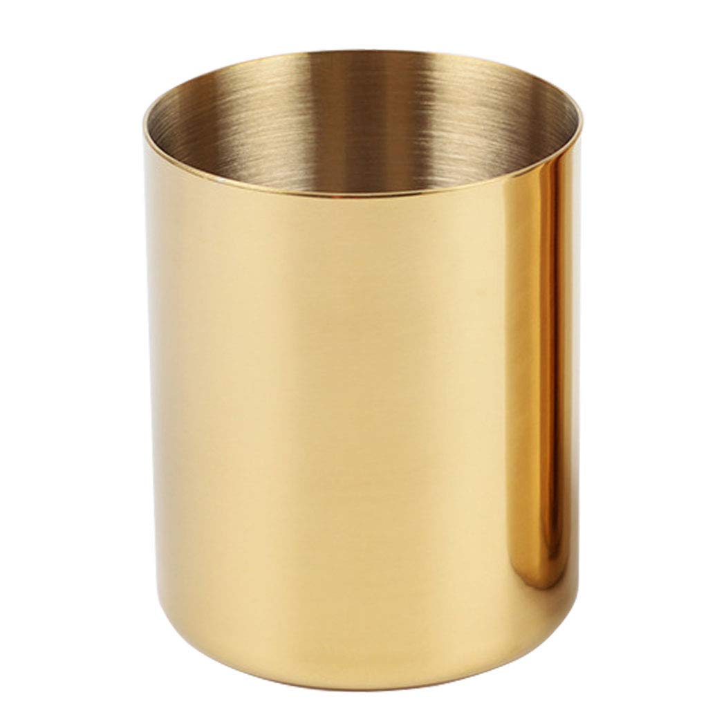 Pencil Cup Holder Desk Organizer, Gold Pen Pot Pen Holder Container Desktop Stationery Organizer