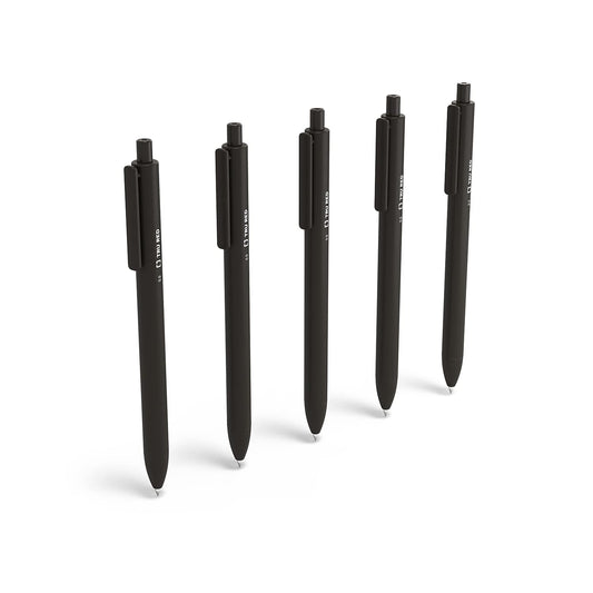 TRU RED Retractable Gel Pens, Fine 0.5mm, Black Ink, 15-Pack