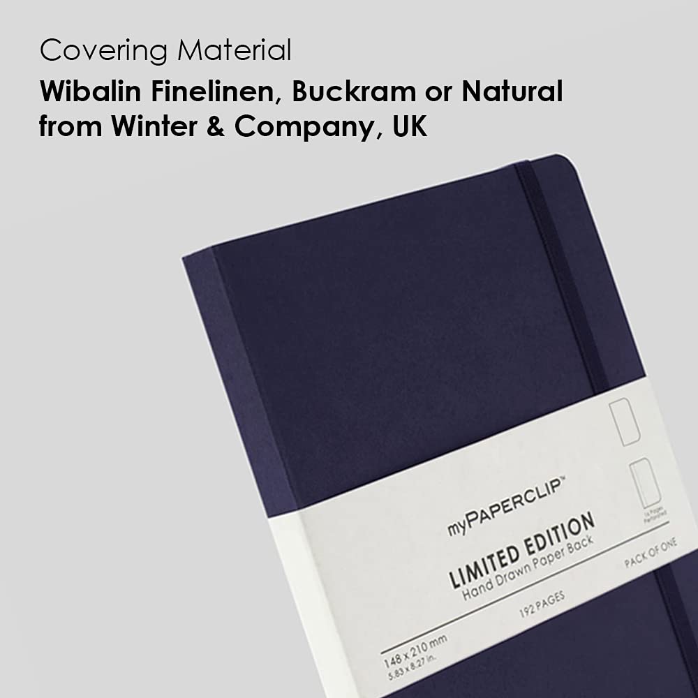 myPAPERCLIP Limited Edition A5 Plain Notebook | 192 Pages, 100 GSM, Soft Cover, A5 (5.83 × 8.27 in)