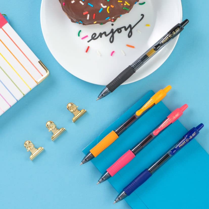 PILOT G2 Premium Gel Ink Pens, Fine Point 0.7mm, Assorted Inks, 20 Count