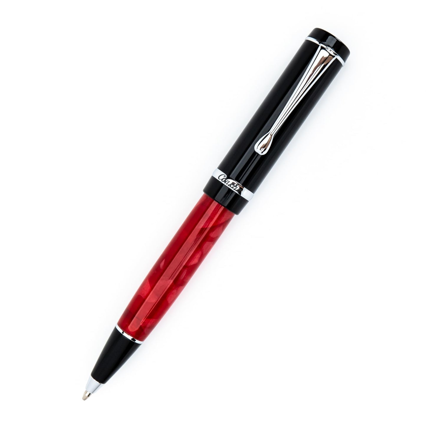 Conklin Duragraph Ballpoint Pen in Red Nights – Luxury Writing Instrument with Smooth Twist-Action