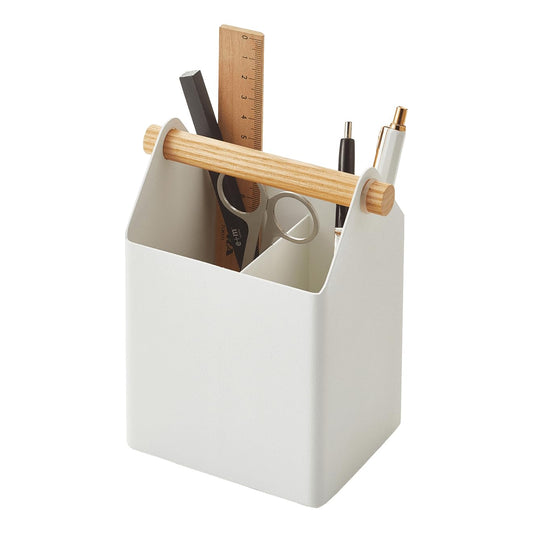 YAMAZAKI Home Tosca Desk Organizer - Stationary Holder For Office & School Supplies - Pens - Steel