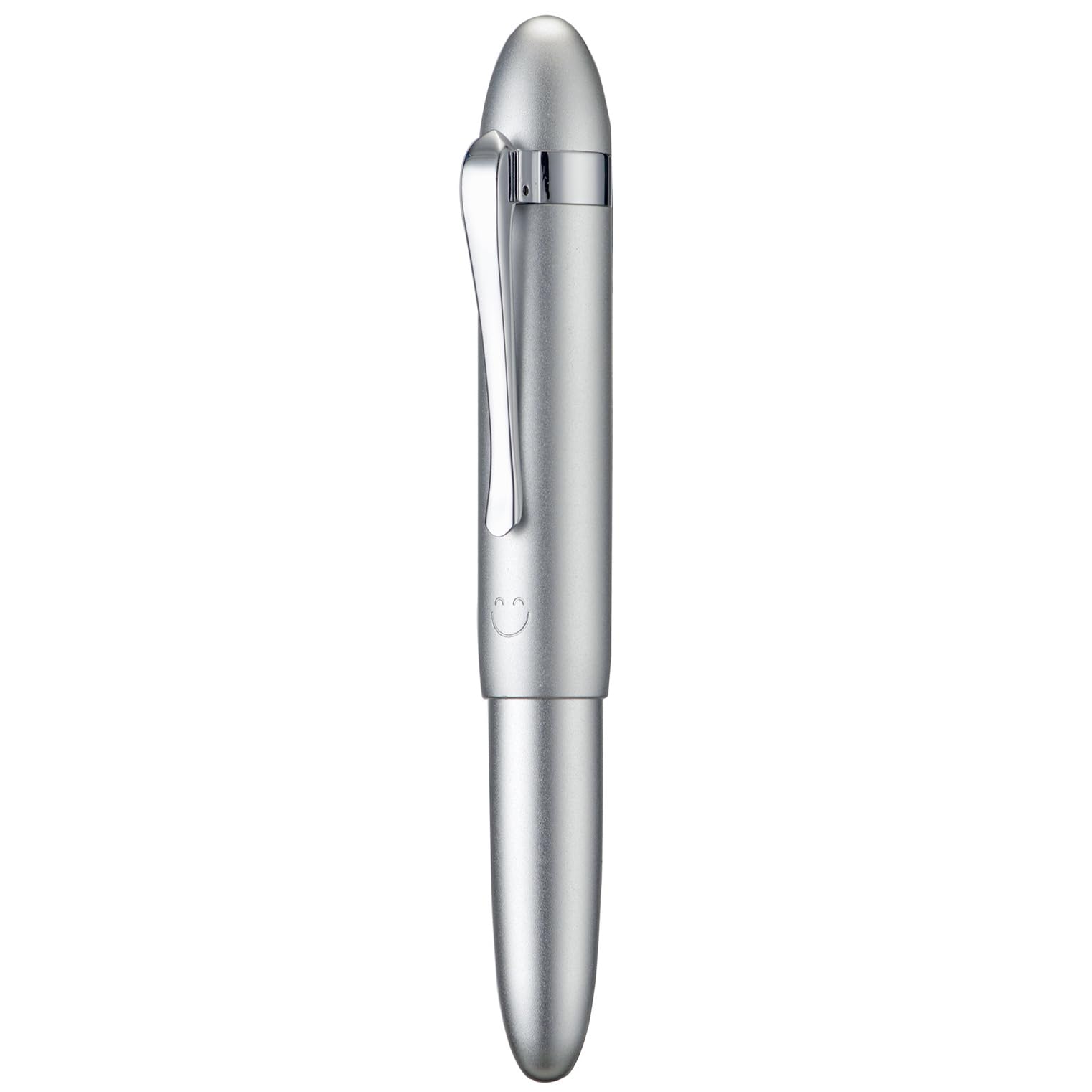 HONG DIAN M1 Fountain Pen Extra Fine Nib, Silver & Submarine Shape Aluminium Short Mini Pocket