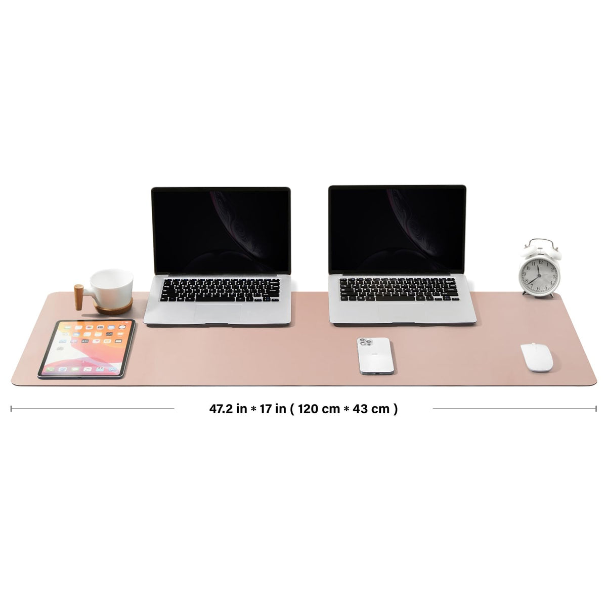 Large Cork Desk Mat - 47.2"x 17" Desk Pad for Office and Home - Ideal for Large Mouse Pad and Desk