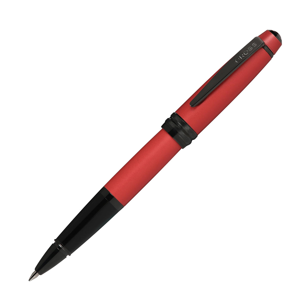 Cross Bailey Matte Red Lacquer Rollerball Pen, Medium Point, Black Ink
