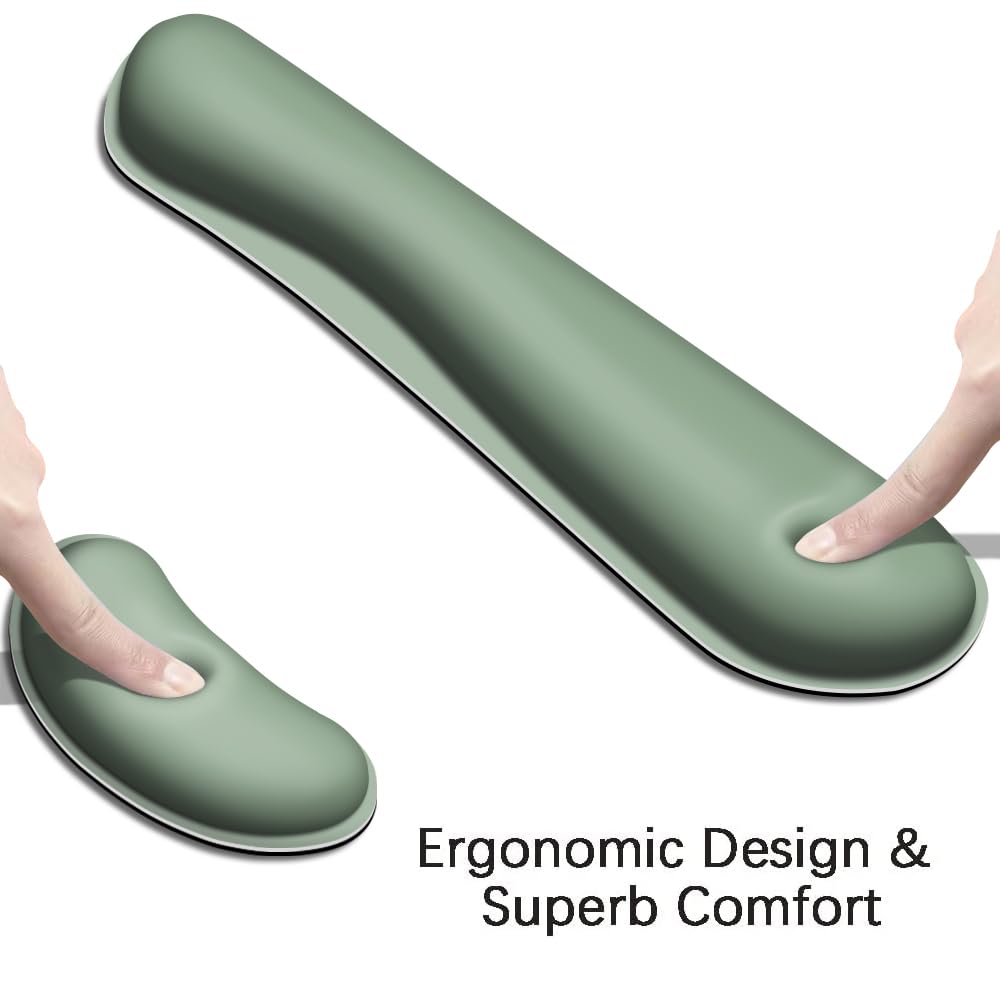 Desk Mat, Large Gaming Mouse Pad with Wrist Rest, 4 in1 XXL Mouse pad+Keyboard Wrist Rest+Mouse Pad